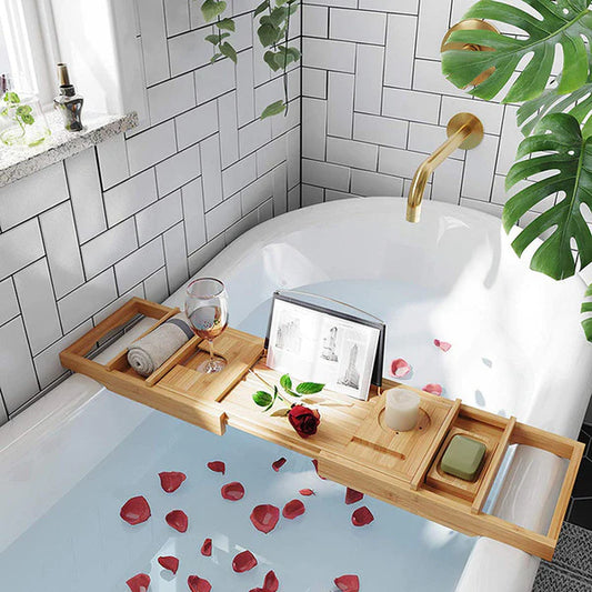 Bathtub Caddy Waterproof Bath Tray, bathtub tray, bath tray, bath caddy, bathtub caddy,  bamboo bath tray, bamboo bathtub tray, bamboo bath caddy, bamboo bathtub caddy.