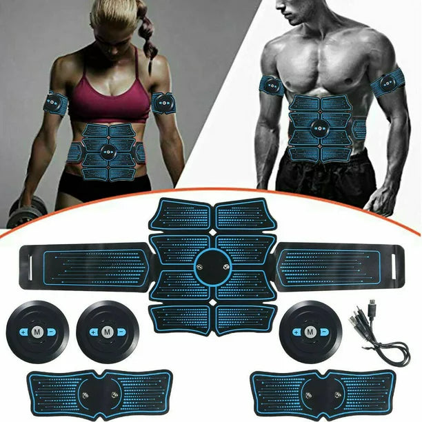 Ultimate EMS AB & Arms Muscle Simulator ABS Training Home Abdominal Trainer  Set