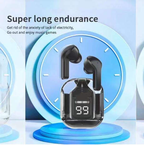 True Wireless Earbuds 5.3 Bluetooth Earphones With Dual Microphone Environmental Noise Canceling Sound Reduction And Crystal Clear Rechargeable Case